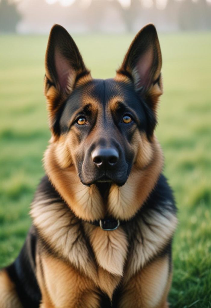Adult German Shepherd Dog with muscular build and alert posture