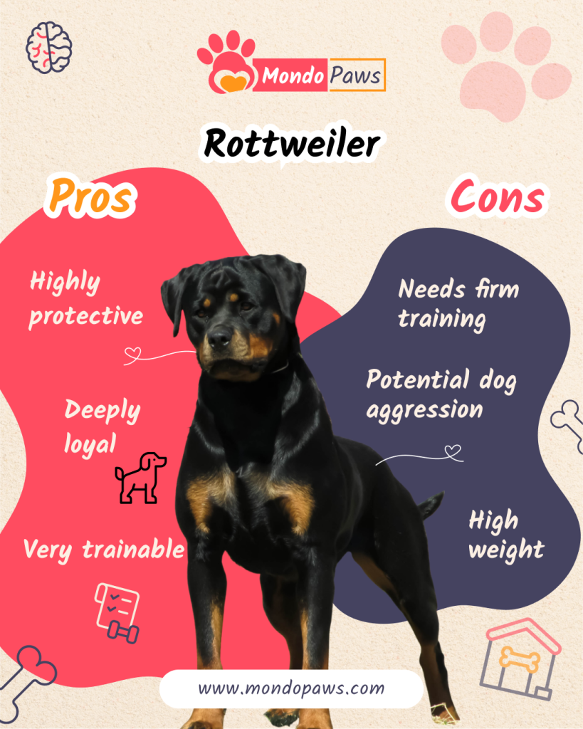 Rottweiler pros and cons comparison